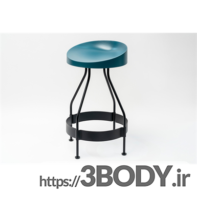 آبجکت سه بعدی رویت - صندلی چهار پایه عکس 2