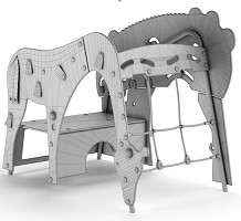 مدل سه بعدی پارک کودک عکس 4