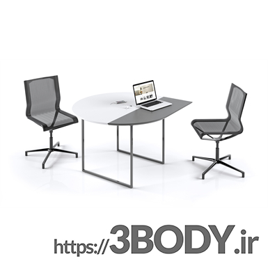 مدل سه بعدی اسکچاپ - میز و صندلی اداری عکس 2