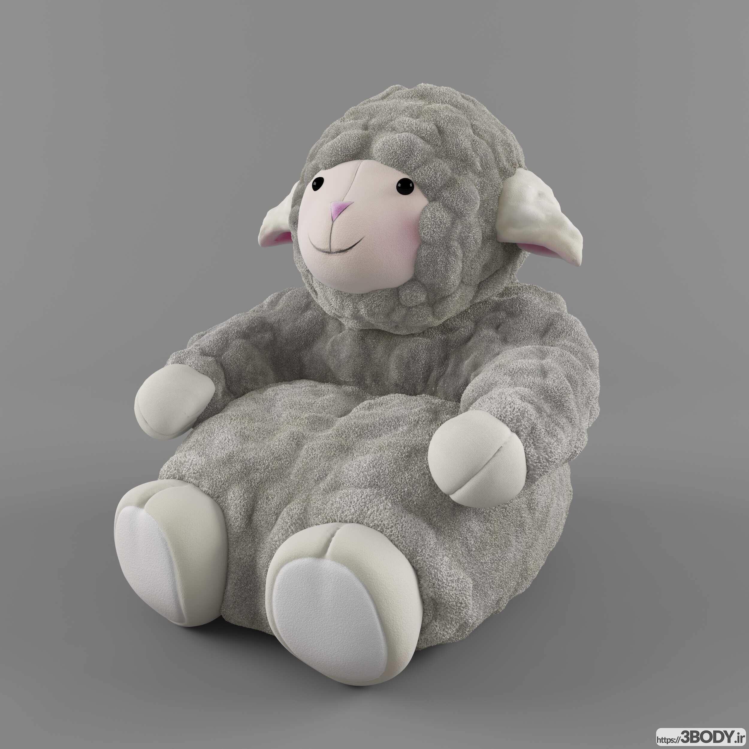 مدل سه بعدی اسباب بازی کودک گوسفند عکس 2