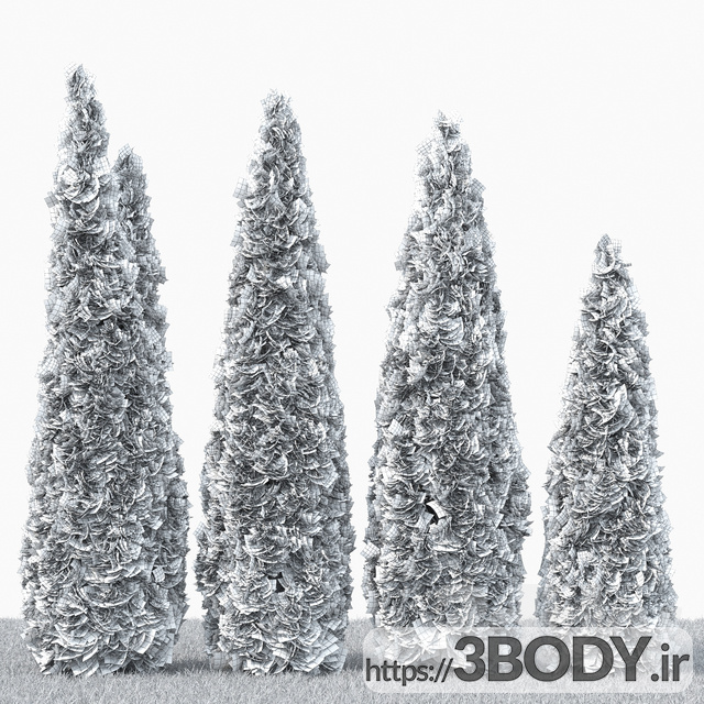 مدل سه بعدی درخت و درختچه عکس 3