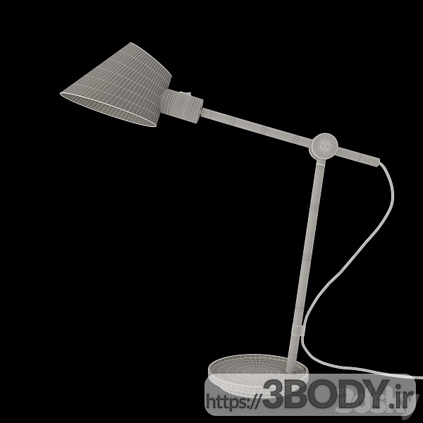 مدل سه بعدی چراغ رومیزی عکس 3