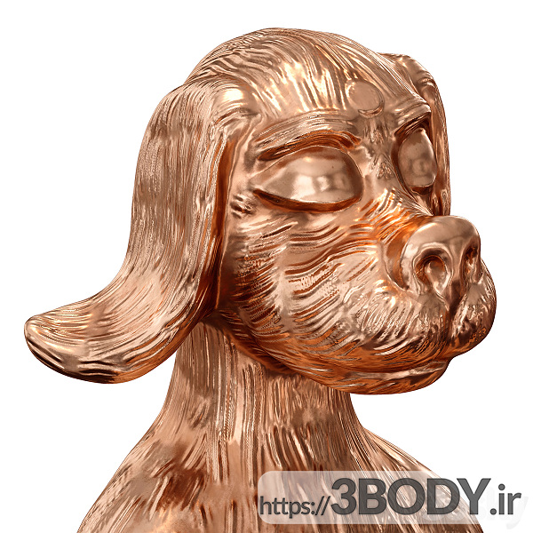 آبجکت سه بعدی مجسمه سگ عکس 5