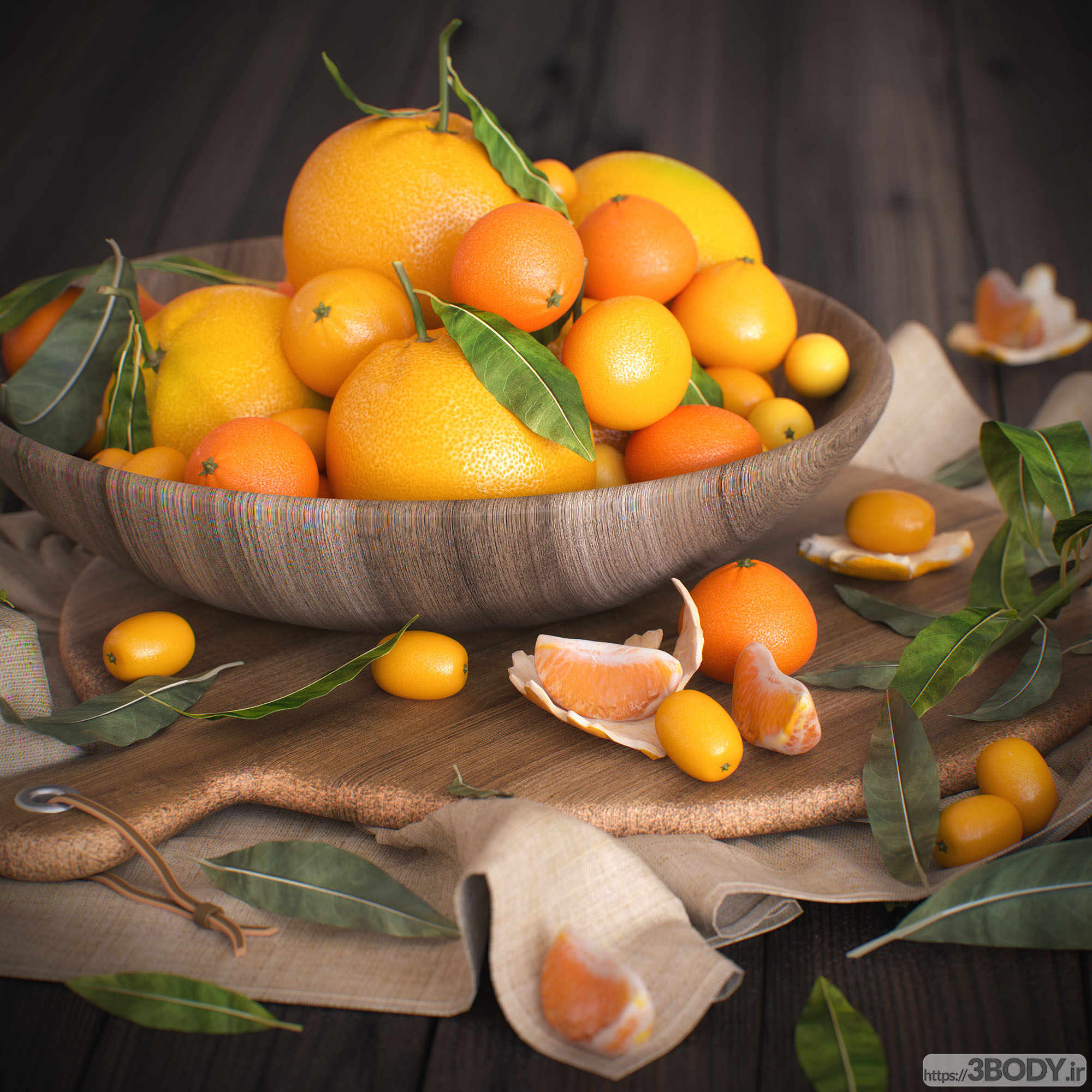 آبجکت میوه پرتقال عکس 1