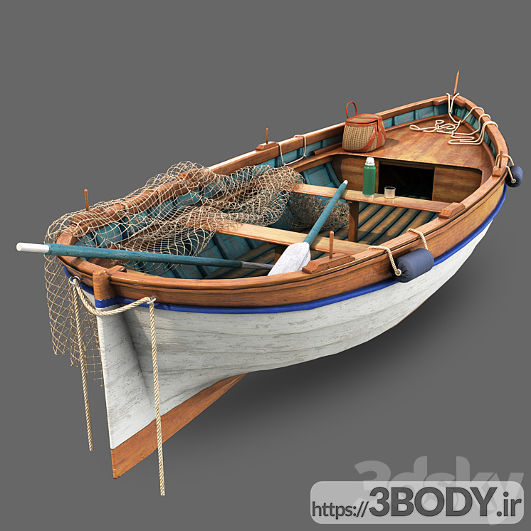 مدل سه بعدی قایق ماهیگیری عکس 3