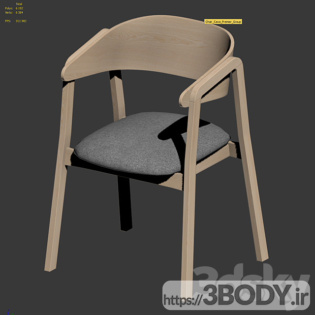 آبجکت سه بعدی صندلی راحتی عکس 5