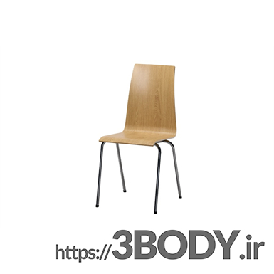 مدل سه بعدی رویت - صندلی چوبی عکس 1