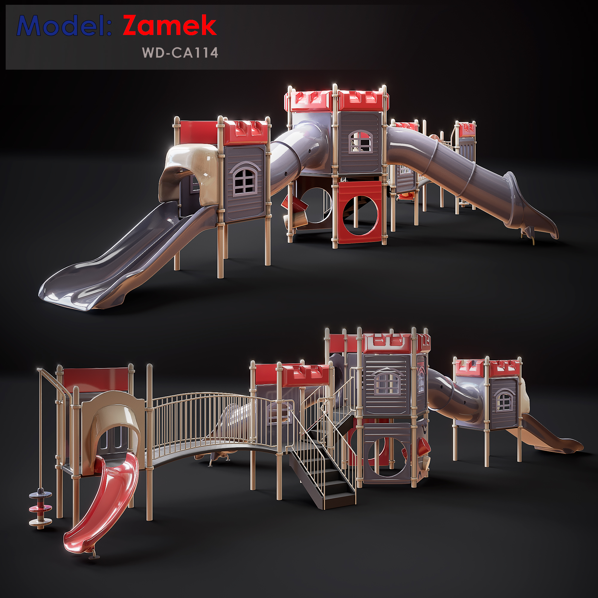 مدل سه بعدی پارک کودک عکس 1