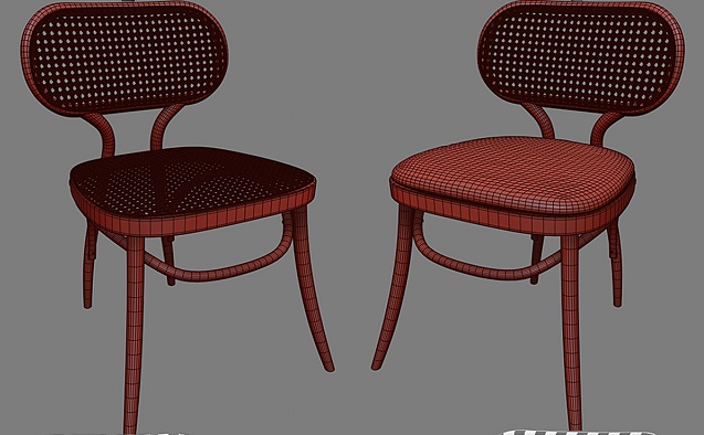 آبجکت سه بعدی صندلی مدرن عکس 3
