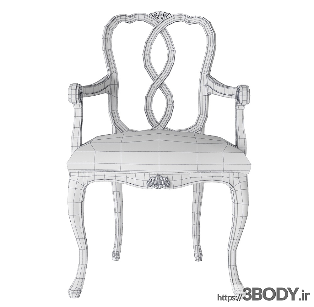 آبجکت  سه بعدی صندلی راحتی عکس 4