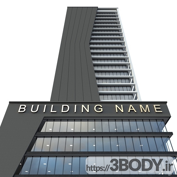 مدل سه بعدی ساختمان اداری مرتفع عکس 4
