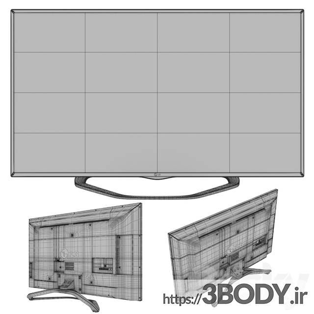مدل سه بعدی تلویزیون ال جی عکس 2