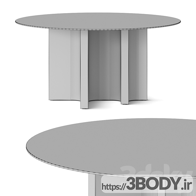 مدل سه بعدی میز مدرن عکس 3
