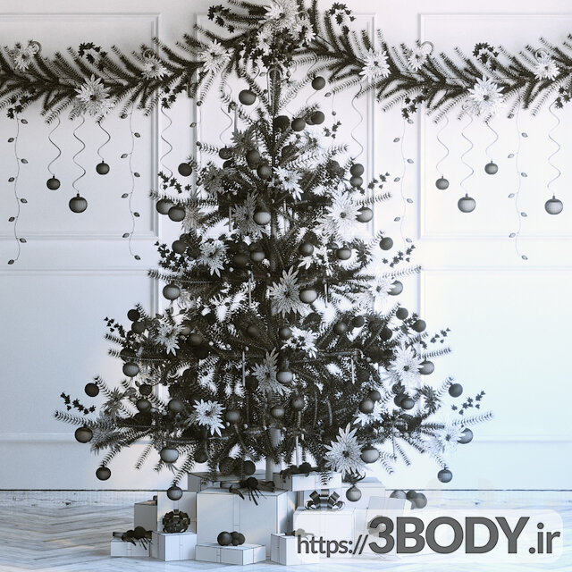 مدل سه بعدی درخت کریسمس عکس 2