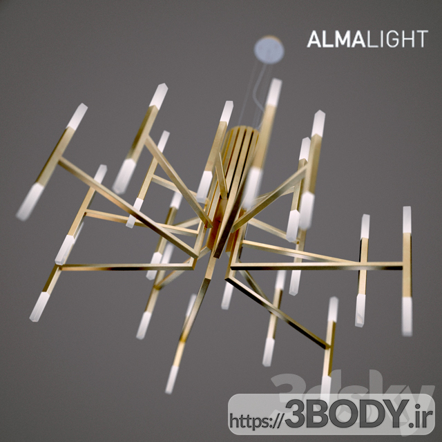 آبجکت ۳ بعدی  لوستر نور توسط Almalight عکس 1