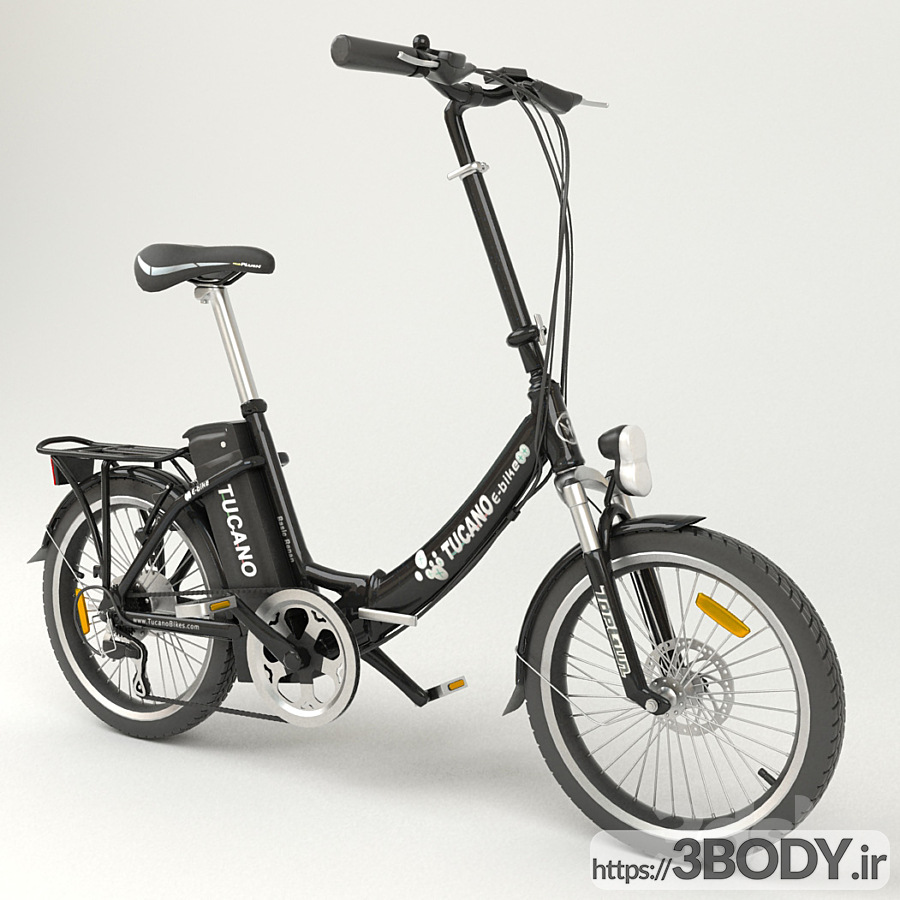 آبجکت سه بعدی  دوچرخه الکترونیکی (e-bike TUCANO BASIC RENAN) عکس 3
