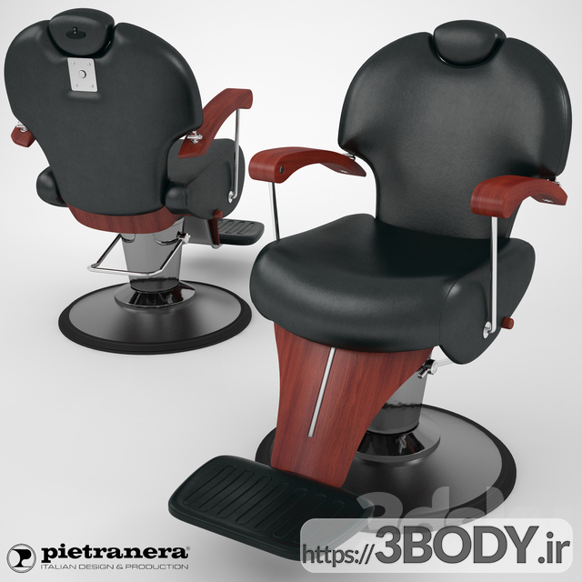 آبجکت سه بعدی صندلی آرایشگاه عکس 1