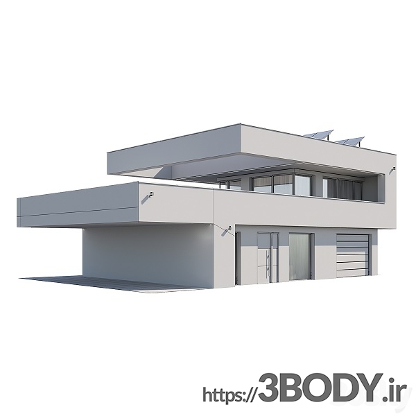 مدل سه بعدی خانه مدرن عکس 6
