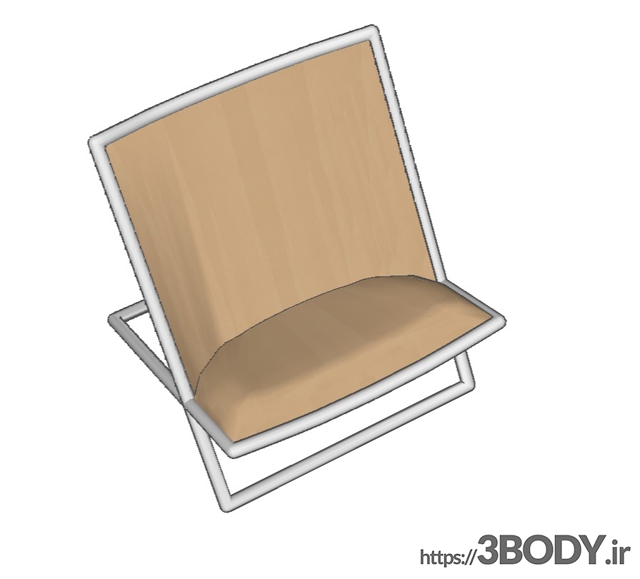 آبجکت سه بعدی اسکچاپ - صندلی تاشو عکس 1