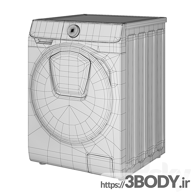 مدل سه بعدی ماشین لباسشویی عکس 5