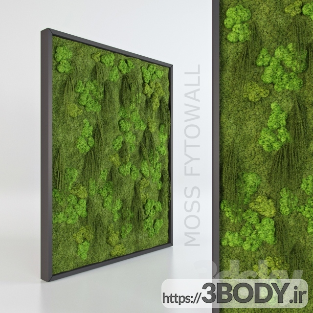 مدل سه بعدی درخت ودرختچه سطح دیواری عکس 1