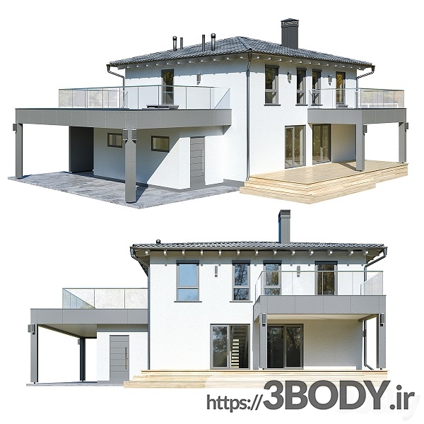 مدل سه بعدی خانه آلمانی عکس 4