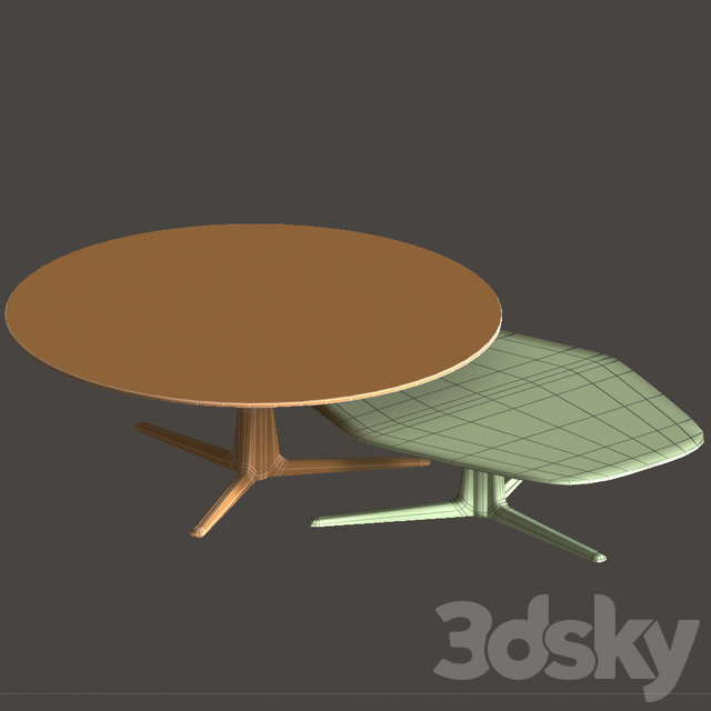 آبجکت سه بعدی میز سنگی عکس 3