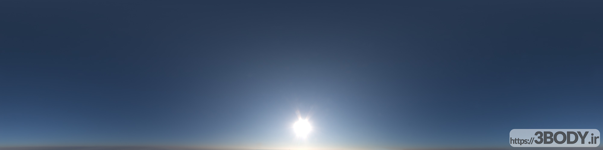 فایل HDRI آسمان صاف روز عکس 1