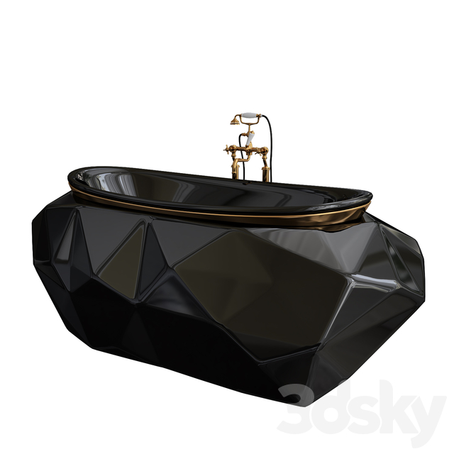 مدل سه بعدی وان حمام عکس 2