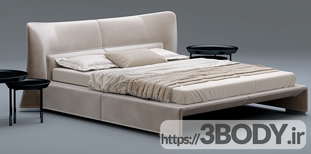 مدل  سه بعدی  تخت خواب عکس 1