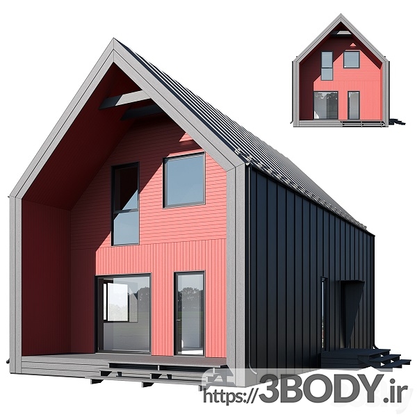 مدل سه بعدی خانه مدولار (Modular ) عکس 4