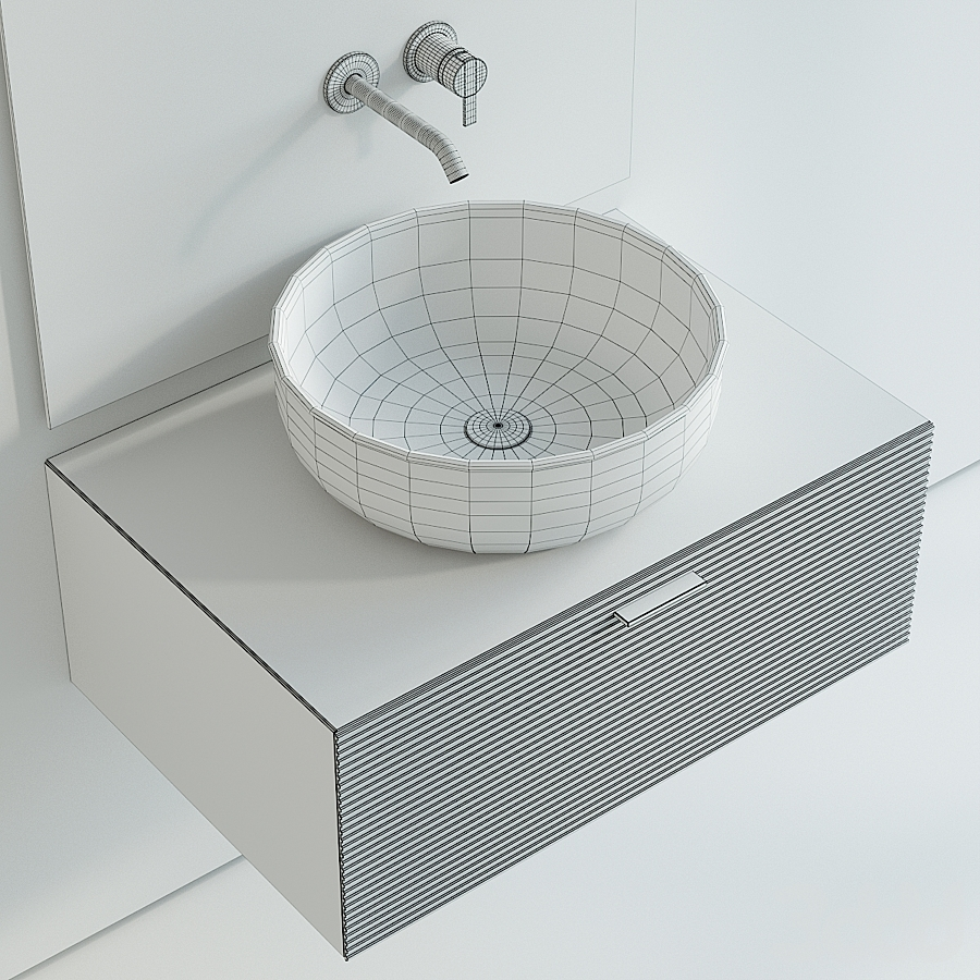 مدل سه بعدی روشویی حمام عکس 5