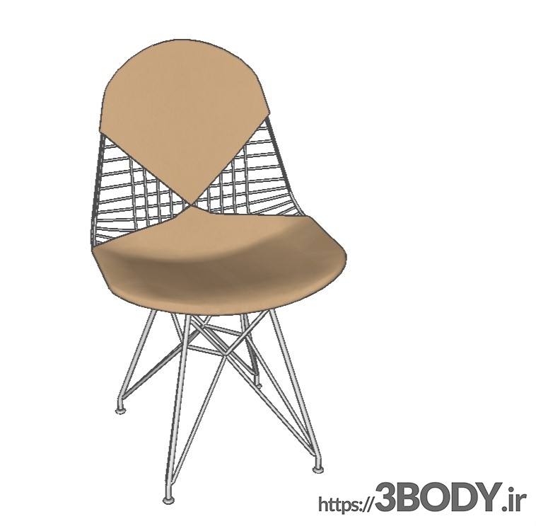 آبجکت سه بعدی اسکچاپ - صندلی عکس 1
