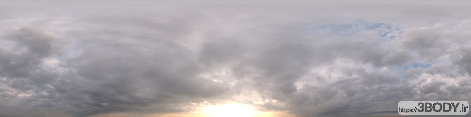 فایل HDRI آسمان ابری عکس 1