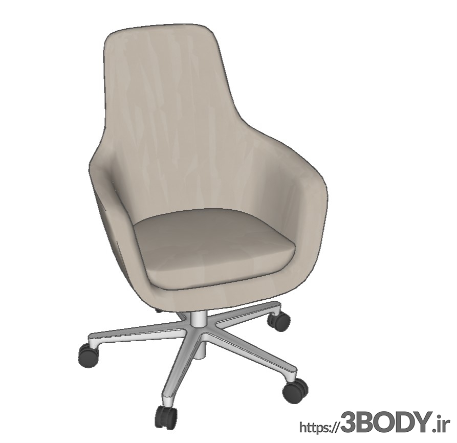 مدل سه بعدی اسکچاپ - صندلی کار عکس 1