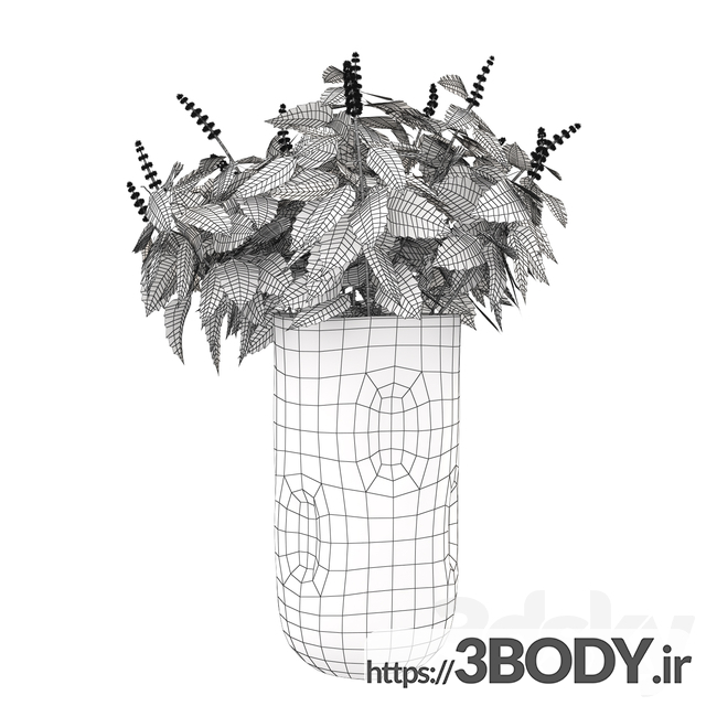 آبجکت سه بعدی گل و گیاه عکس 3