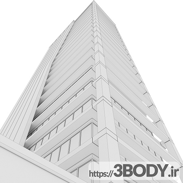 مدل سه بعدی ساختمان اداری مرتفع عکس 6