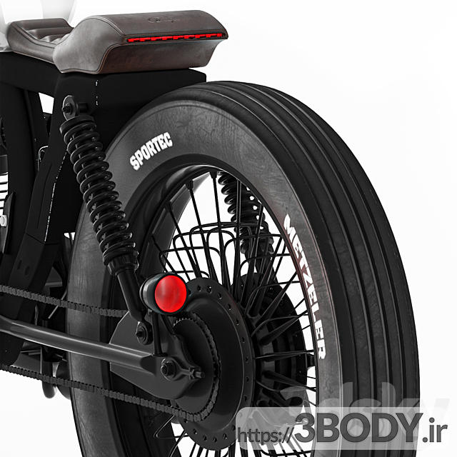 آبجکت سه بعدی موتورسیکلت هوندا عکس 4