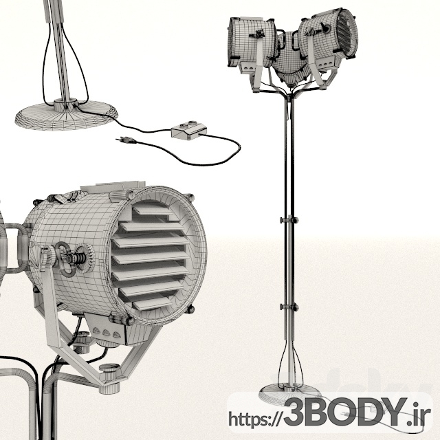 مدل سه بعدی چراغ فانوس دریایی عکس 3