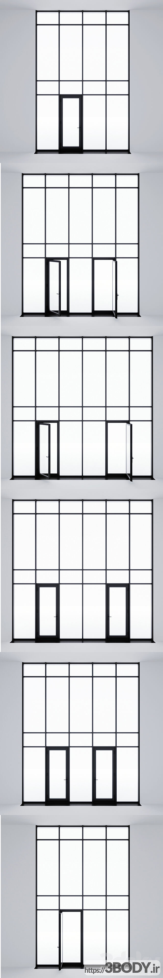 مدل سه بعدی پنجره مدرن عکس 3