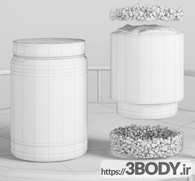 مدل سه بعدی دکور لوازم حمام عکس 2