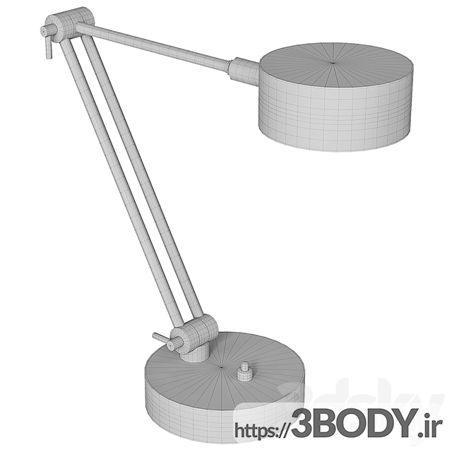 آبجکت سه بعدی چراغ رومیزی عکس 2