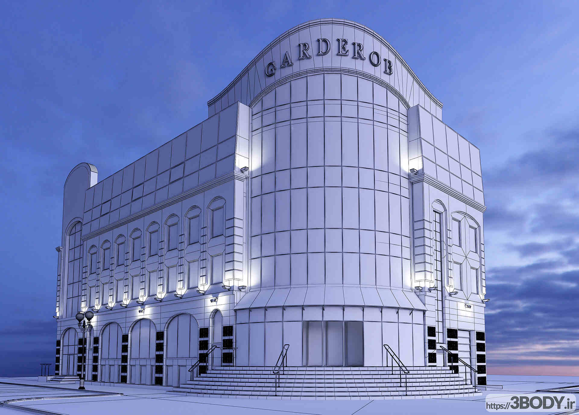 آبجکت سه بعدی نمای ساختمان Garderob عکس 2