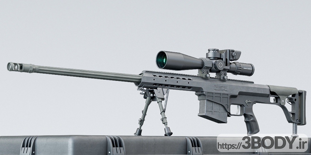 مدل سه بعدی تفنگ اسنایپر عکس 2