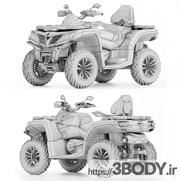 مدل سه بعدی موتورسیکلت سی اف موتو عکس 2