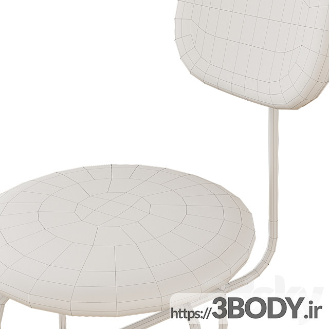 مدل سه بعدی صندلی عکس 2