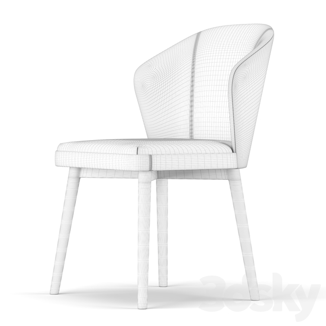 آبجکت سه بعدی صندلی مدرن عکس 4