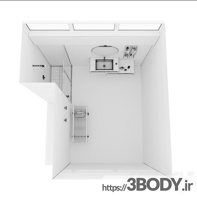 مدل سه بعدی ست مبلمان حمام عکس 5