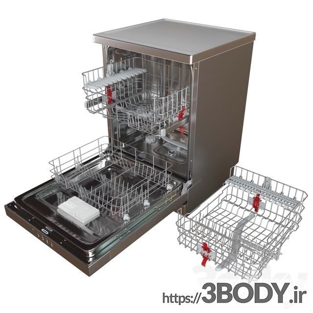 مدل سه بعدی ماشین ظرف شویی هات پوینت آریستون (HOTPOINT ARISTON) عکس 1