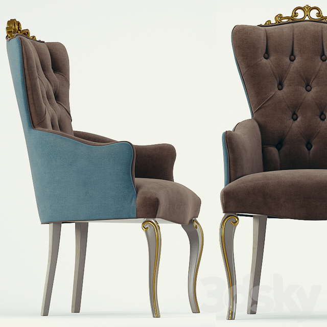 آبجکت سه بعدی صندلی سلطنتی عکس 2